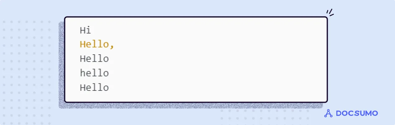 Output of the regex greeting function: Hi, Hello, Hello, hello, Hello