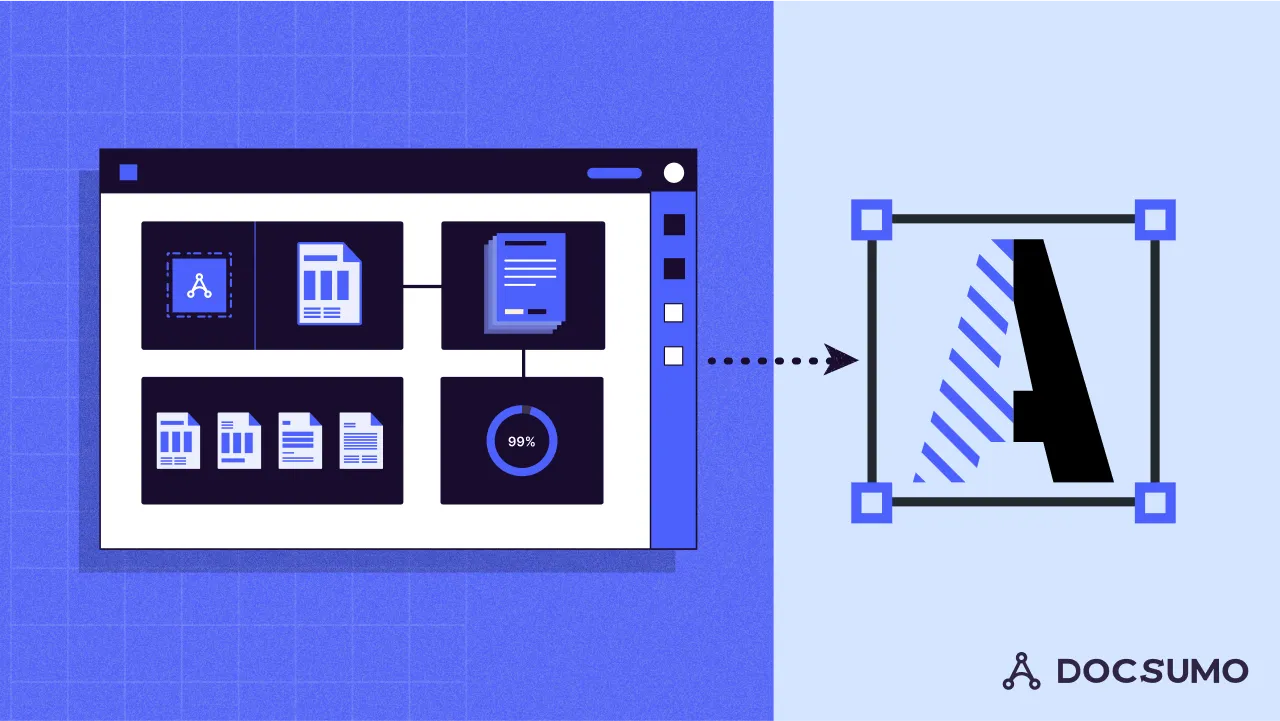 Illustration of mortgage documents processed in Docsumo with a 99% accuracy score